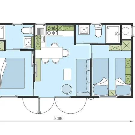 Eurocamp Mobile Homes At Fkk Naturist Ulika Πόρετς